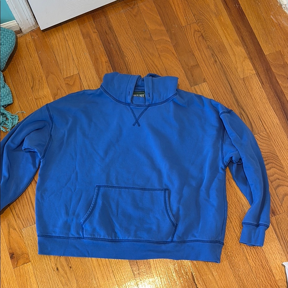 American Eagle Outfitters Blue Fleece Hoodie
